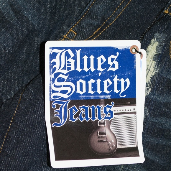 NWT Blues Society Dark Distressed Skinny Jeans - Picture 2 of 5